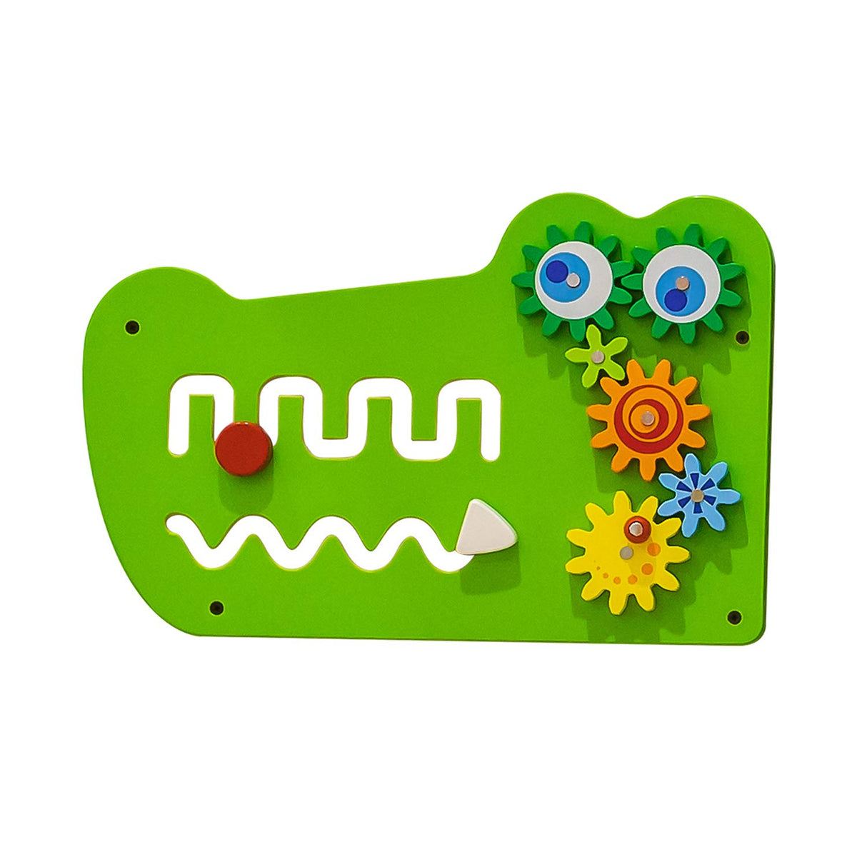 VIGAtoys Viga Toys-Juego de Pared, diseño de cocodrilo, Color Verde, Medium (50346)