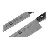 ZWILLING Bloque de cuchillos, 9 piezas, Bloque de madera, Cuchillos y tijeras de acero inoxidable especial/mango de plástico, Twin Gourmet