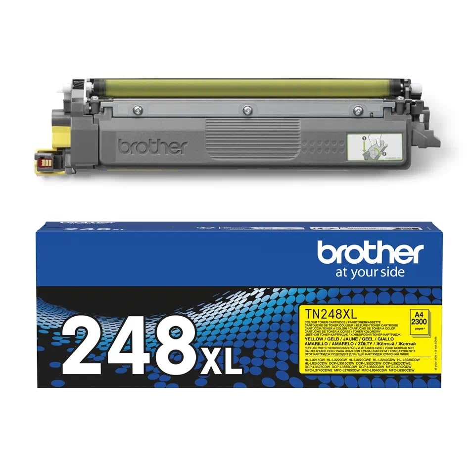 Brother TN248XLY Tóner Amarillo, Duración Estimada: 2.300 páginas según ISO/IEC 19798
