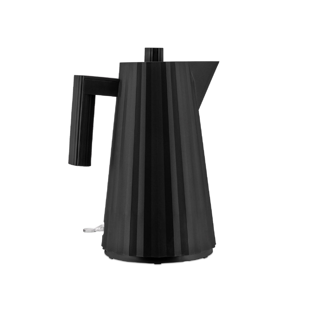 Alessi Plissé MDL06 B/UK - Hervidor Eléctrico de Design, en Resina Termoplástica, Enchufe Inglés 2400W, 170cl, Negro