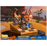 First 4 Figures - Estatua de Resina Crash Team Racing Nitro-Fueled (Crash In Kart), Color Negro