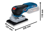 Bosch Professional 18V System GSS 18V-13 - Lijadora orbital a batería (Brushless, bolsa para polvo, 3 platos, en L-BOXX)