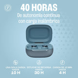 JBL Live Buds 3 Auriculares inalambricos de botón,True Wireless con cancelación de ruido adaptable, hasta 40 horas de reproducción, Bluetooth, audio de alta resolución, azul