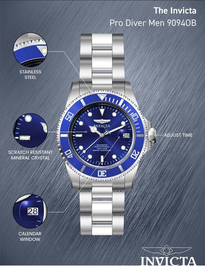Invicta Pro Diver Reloj Automático para Hombre de acero inoxidable - 40mm