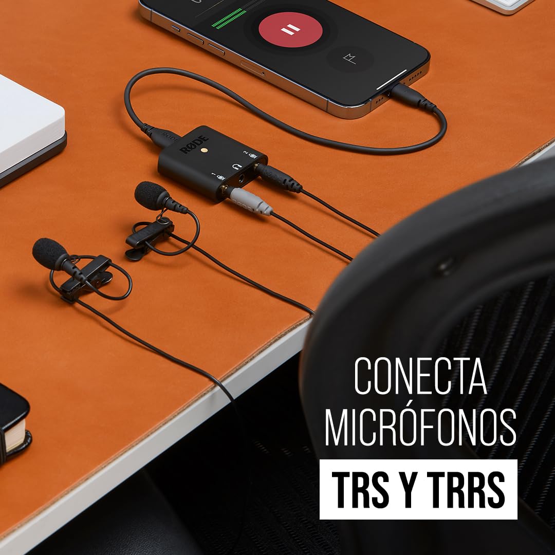 RØDE AI-Micro Interfaz de audio ultracompacta de doble canal RØDE AI-Micro para computadoras, teléfonos inteligentes y tabletas