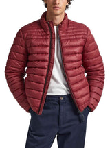 Pepe Jeans Balle Puffer Jacket, Rojo (Burgundy), M para Hombre