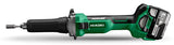 HiKOKI Akku Geradschleifer GP18DA (18V (2x 5,0 Ah) Li-ion Akku, Brushless Motor, Spannzange Ø: 6 mm, Schleifstifte Ø max.: 50 mm, Leerlaufdrehzahl: 7000-29000 min-1) Zubehör im Transportkoffer.