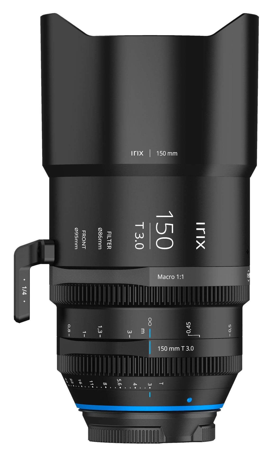 Irix Cine 150mm T3.0 Macro 1:1 Lente de vídeo 150mm para Sony E || 11 láminas de Enfoque min 0,35 m rotación 270° || Lente de vídeo para Sony