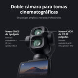 DJI Pack Estándar Osmo Pocket 4P, cámara para Vlogs 4K de Doble Objetivo