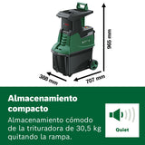 Bosch Home and Garden desmenuzadora de jardín con turbina AXT 25 TC (2500 W; apta para madera y residuos duros jardín; incluye guantes caja recogida integrada 53 L; en embalaje cartón)