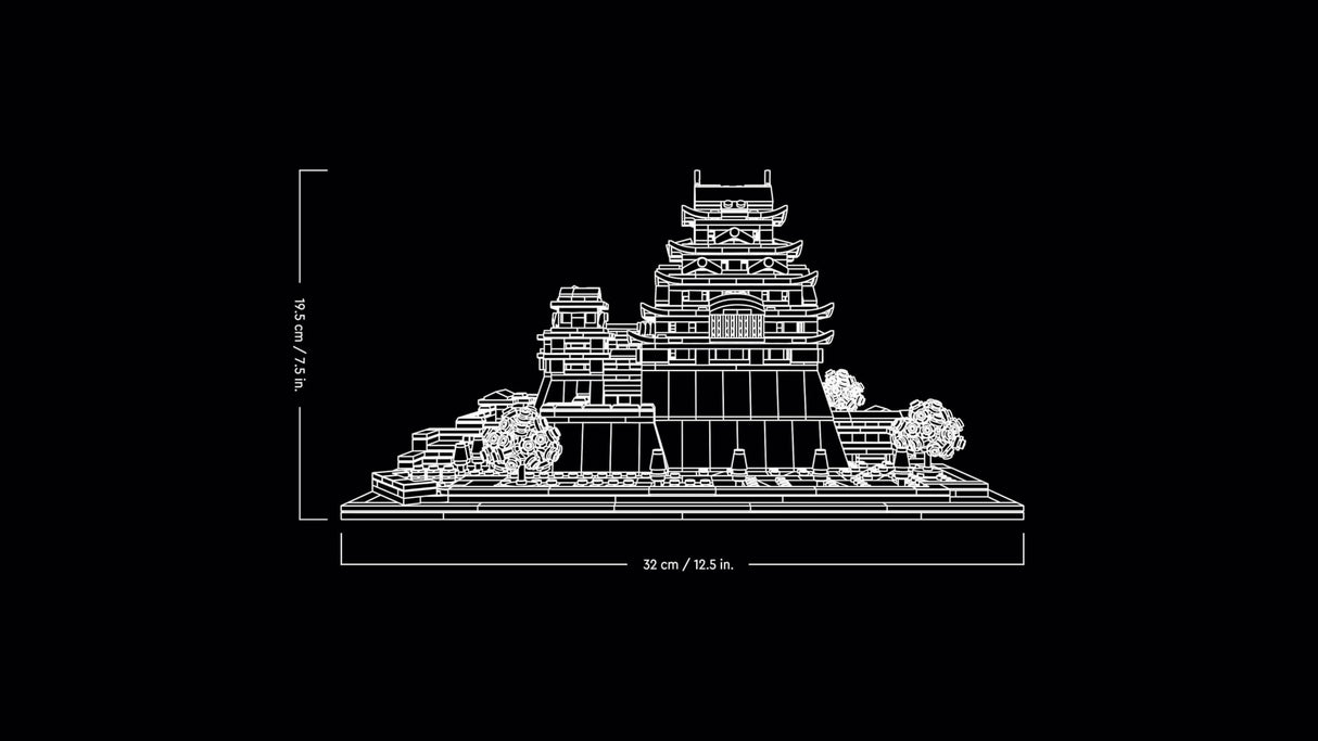 LEGO 21060 Architecture Castillo de Himeji, Set de Construcción de Maquetas para Adultos, Regalo para Aficionados a la Jardinería Creativa y a la Cultura Japonesa, Incluye Cerezos en Flor Construibles