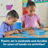 Learning Resources Set para el aula de bloques de plástico de base diez