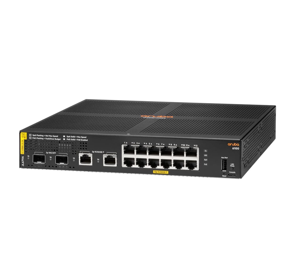 Hewlett Packard Enterprise HPE Aruba 6100 12G CL4 2SFP+139W