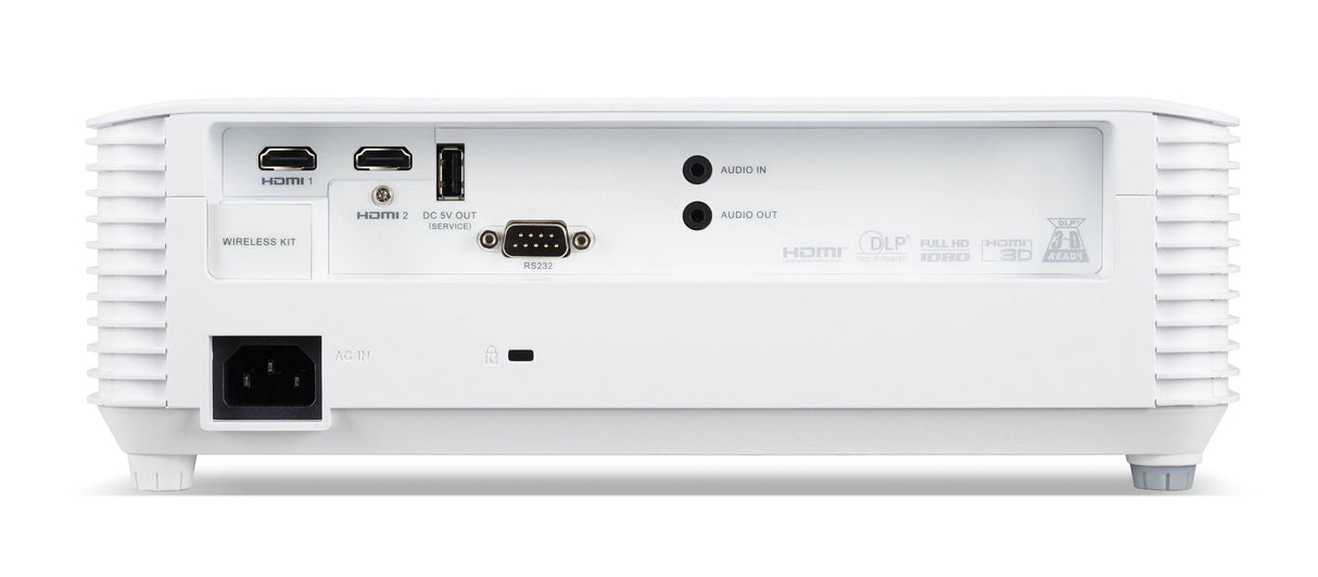 Acer H6546Ki - Proyector DLP (1080p Full HD (1920 x 1080 píxeles), 5.200 lúmenes ANSI, Contraste 10.000:1, 3D, Keystone, 1 Altavoz de 3 W, 2 HDMI 1.4a (HDCP), Conector de Audio, Color Blanco