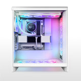 NZXT Placa Base para Juegos N9 X870E - AMD X870E AM5 ATX para Ryzen 9000/8000/7000-20+2+1, DDR5, 4X M.2, PCIe 5.0, 5GbE – Cierres de liberación rápida M.2, Cubierta de Metal Completo, PCB Blanco