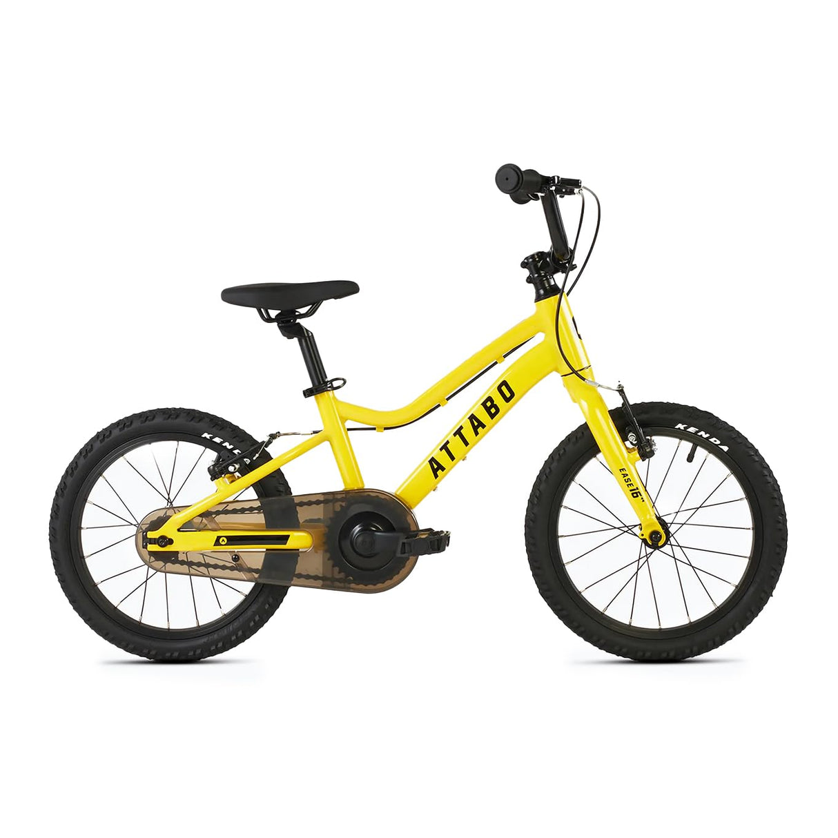 ATTABO Ease 16" Bicicleta de montaña, Juventud Unisex, Amarillo