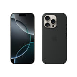 Apple iPhone 16 Pro (1 TB) - Titanio Natural + Funda de Silicona con MagSafe - Negro