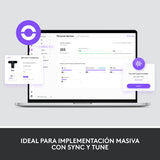 Logitech - Logi Dock, Todo en uno USB C Base de conexión para portátil, Altavoz, micrófonos con cancelación de Ruido, Bluetooth, HDMI, certificación para Zoom, Google Meet, Google Voice - Grafito
