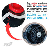 Sport1 Air Hockey Metal Vertical Mesa Plegable de Hockey Air Mini con Ventilador 12V Mesa Air Hockey Ahorro de Espacio Medidas 121x60x76cm 2 Puños y 2 Discos Incluidos con Marcador Integrado.