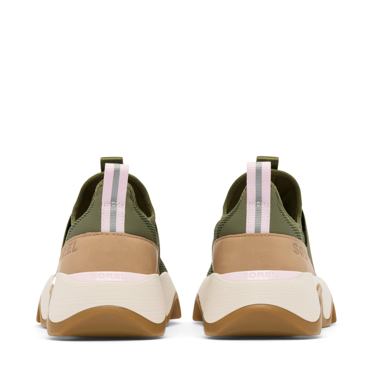 Sorel Kinetic Impact II Strap, Zapatillas de Invierno Mujer, Utility Green, Pink Dawn, 37.5 EU