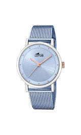 Reloj Lotus para Mujer 18878/1 Trendy Caja de Acero Inoxidable 316l Plateado Correa de Acero Inoxidable 316l Azul