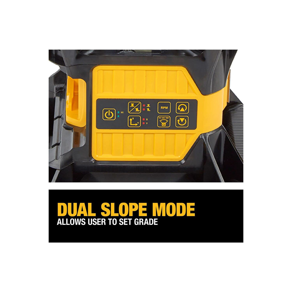 DEWALT DCE074D1R-QW - Láser Rotativo ROJO con batería 18V 2.0Ah. Alcance 45/457m. Incluye detector, cargador batería, soporte, gafas, tarjeta magnética y caja TSTAK