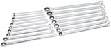 GEARWRENCH, GearBox 12 Pt. XL 85989, Juego de llaves de trinquete de doble caja, métricas, 17 piezas