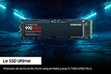 SAMSUNG Unidad de estado sólido 990 Pro M.2 1000 GB PCI Express 4.0 V-NAND MLC NVMe, negro, MZ-V9P1T0BW