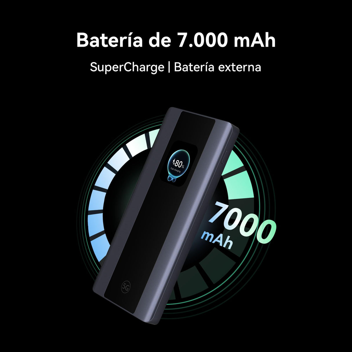 5G Mobile WiFi Pro 5, E6888, Wi-Fi 6 AX3000, 3.600 Mbps en DL/500 Mbps en UL, Zona Wi-Fi Móvil, Router Portátil con Tarjeta SIM, como Fuente de Alimentación Externa, 42 Meses de Garantía