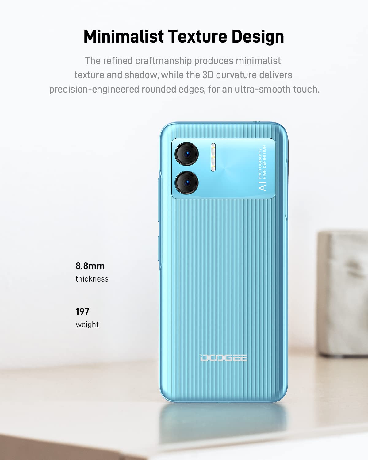 DOOGEE Teléfono Móvil Libre Android 12 X98 Pro, Smartphone con 9GB + 128 GB, 6.52" HD Sony Cámara 12+2MP+8MP Front, Helio G25 / Octa Core, Batería 4200 mAh Carga Rápida 10W OTG