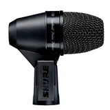 SHURE PGA56 - Micrófono dinámico cardioide para caja/timbales con acople giratorio, soporte para batería y cable XLR a XLR