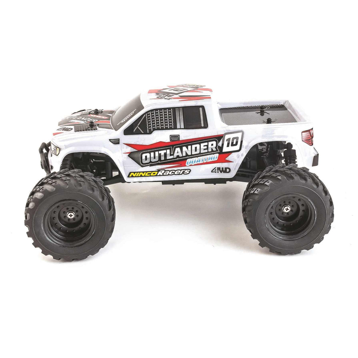 Ninco, NincoRacers Outlander, Monster truck teledirigido a escala 1/12 y tracción a las 4 ruedas, Medidas: 34x26x15,5 cm, color gris (NH93141)