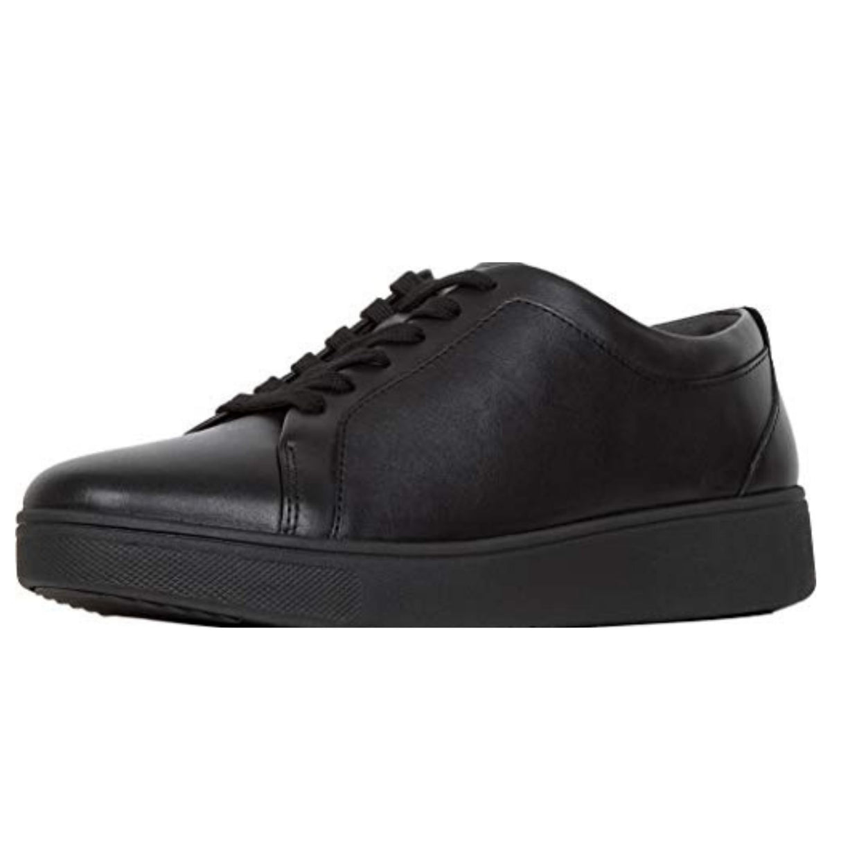 Fitflop Rally Tennis Sneaker-Leather-Updated, Zapatillas sin Cordones Mujer, Negro (All Black), 41 EU