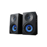 Woxter SO26-077 Dynamic Line DL-410 FX Altavoces gaming, Estéreo 2.0, Autoamplificados con 150W, Madera, Woofer de 4 pulgadas, 2 Tweeter, Negro, 3.5 mm