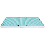 Intex 56289 Manta Flotante Hinchable, Capacidad para 4 Personas, Peso Máx. Soportado 400 kg, con 8 Asas de Sujeción y 4 Porta Bebidas, Medidas 183x310x18 cm, Hinchables para Piscina, Flotadores