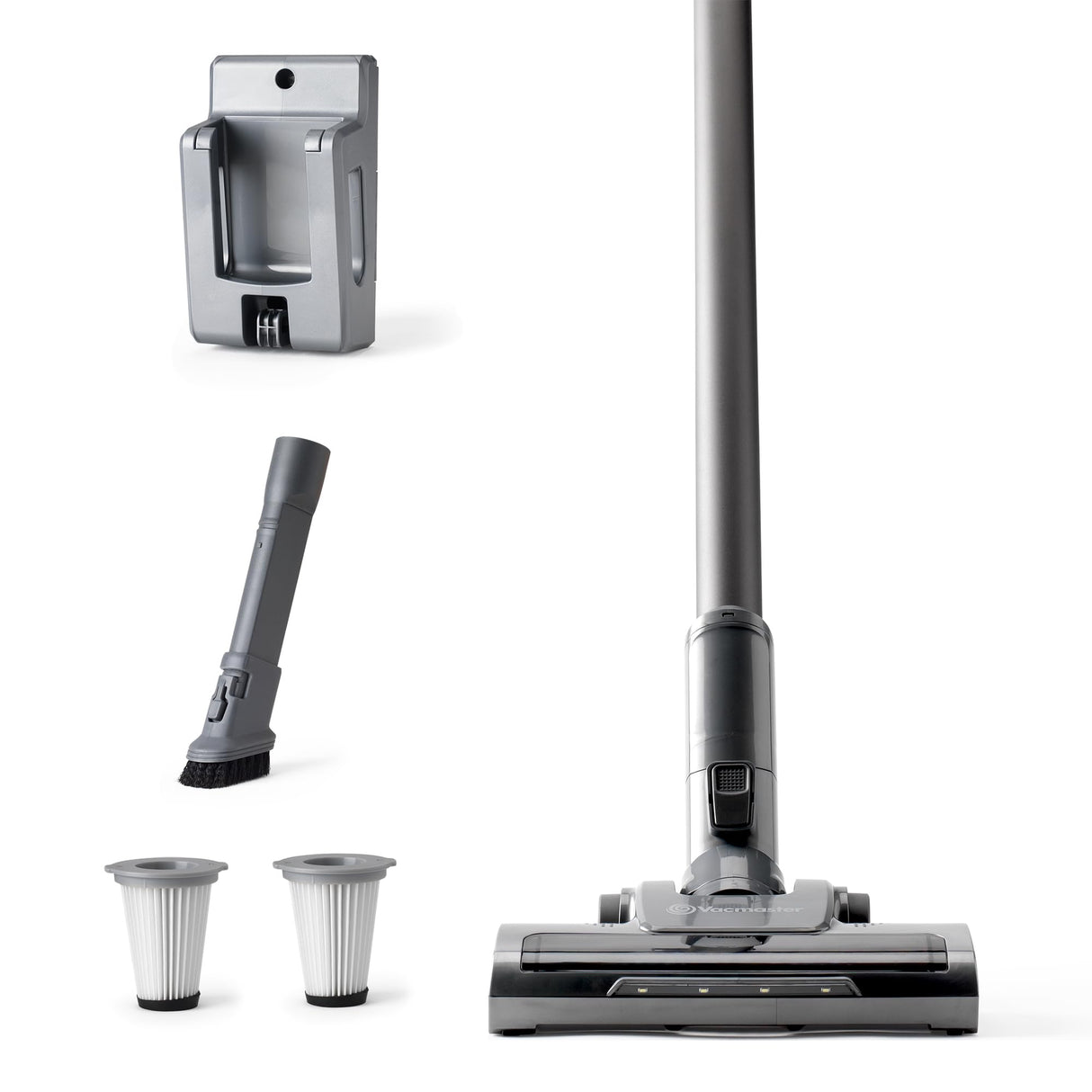 Vacmaster Orson Lite - Aspiradora Escoba sin Cable, Aspiradora de Mano sin Cable, 8Kpa/24V, Aspiradora Vertical Inalámbrica, LED Cepillo Electrico, 3 in 1, hasta 40 min, Aspiradora Escoba Hogar