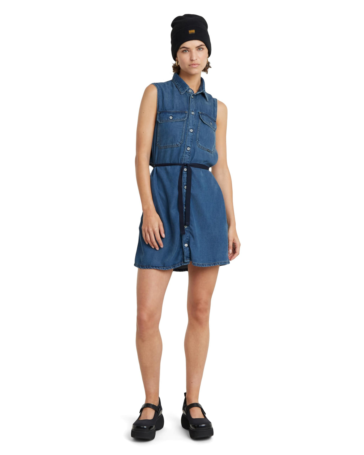 G-STAR Para Mujer Vestido Soft Cargo, Azul (Faded Whirlpool D24872-D548-G645), M