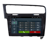 Radio de Coche Personalizada Golf 7 Android GPS Bluetooth WiFi Dab USB Full HD Touchscreen Display 10”