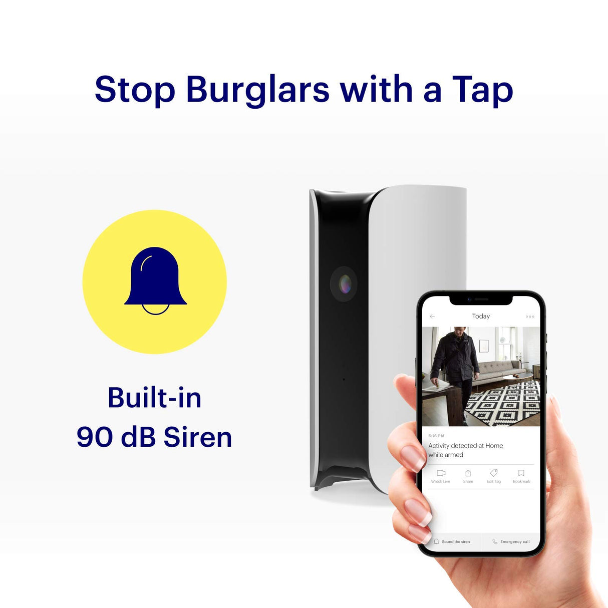 Canary: Sistema de seguridad inteligente con cámara HD - Blanco