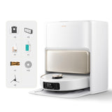 Robot Aspirateur Laveur MOVA V50 Ultra Complete -Puissance 24 000 Pa - Lavage Thermique des sols avec systeme DuoSolution