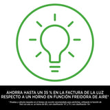 Ninja Foodi Horno multifunción 10 en 1, Mini horno portátil para encimeras y superficies de trabajo, 10 funciones de cocción, Freír con aire, Asar, Parrilla, Hornear y más, en plata y negro, DT200EU