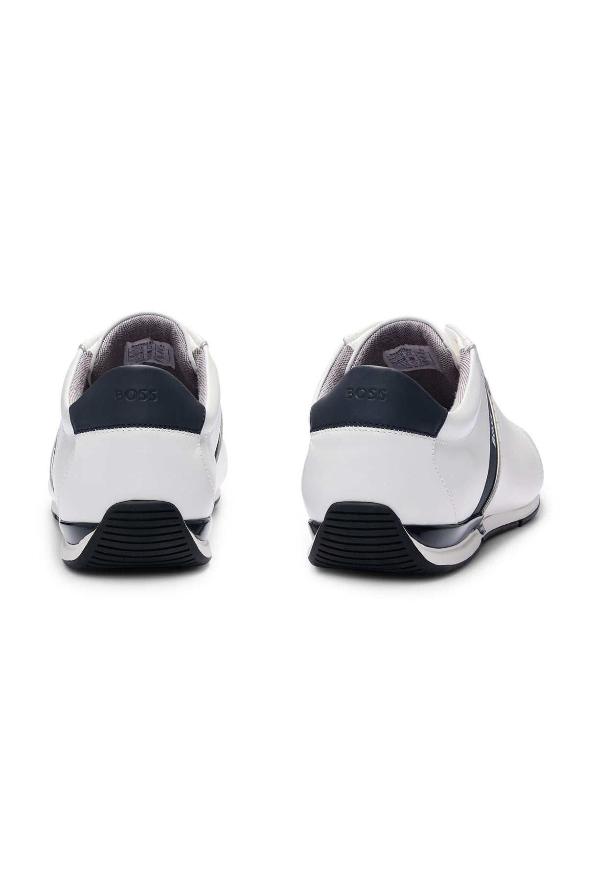 BOSS Hombres Saturn_Lowp_lux4 A_N Sneaker Blanco 44 EU