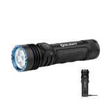 OLIGHT Seeker 4 Pro LED 4600LM 260M Recargable Funda de USB-C o Carga Magnética con Sensor Alta Potencia IPX8 Potente Linterna Largo Alcance de Comping y Senderismo(Blanco Frío, Negro)