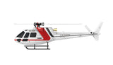 Amewi AS350 Helicóptero sin escobillas de 3 Palas 3D/6G Flybarless RTF, Rojo y Blanco RC Control Remoto