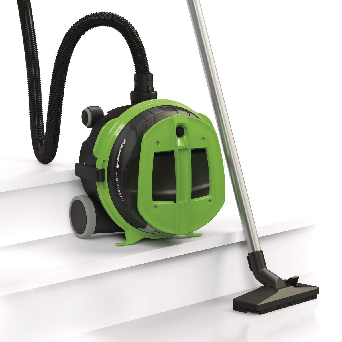 Cleancraft Aspiradora en seco flexCAT 112 Q B-CLASS, depósito de 12 l, para el hogar, forma compacta, con accesorios, 7003135