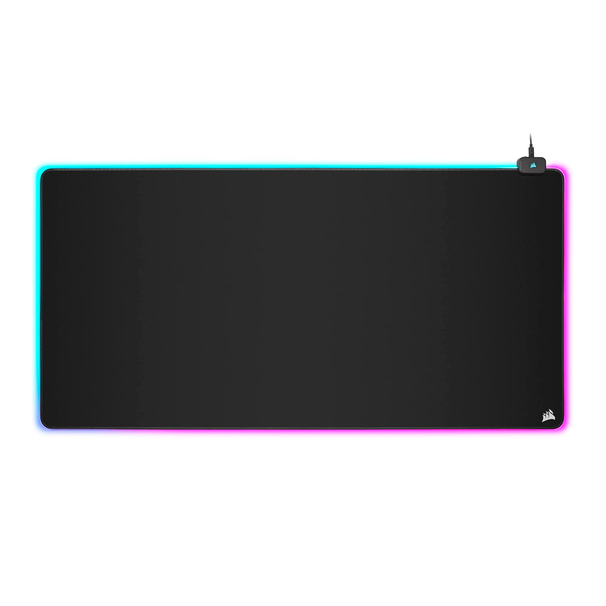 Corsair MM700 RGB Extended 3XL Alfombrilla de Ratón para Juegos con Superficie de Tela - Superficie de 1220 × 610 mm - Iluminación RGB de 360° y Tres Zonas - Hub USB con Dos Puertos - Negro