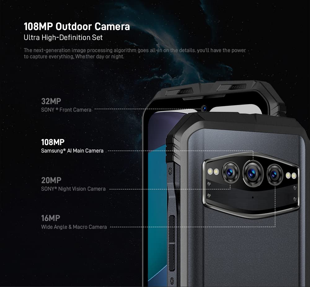 Doogee V30T 12GB/256GB Negro Mármol - Teléfono móvil Marca