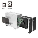 Silverstone RM42-502, Chasis de Servidor de Montaje en Rack de 4U, 240mm AIO, USB Tipo-C, Cerradura Kensington, SST-RM42-502B