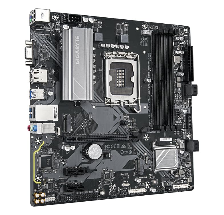 GIGABYTE B760M D3HP Placa Base - Procesadores Intel Core de 14ª Generación, VRM de 4+1+1 Fases, hasta 5600 MHz DDR5, 2xPCIe 4.0 M.2, LAN GbE, USB 3.2 Gen 1