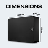Seagate Expansion Desktop 24TB, Unidad De Disco Duro Externa HDD, 3.5 Pulgadas, USB 3.0, PC & Notebook, Rescue Services (STKP24000400)